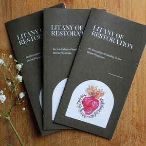 Litanei der Restauration (3er Pack) | Katholische Gebetskarte