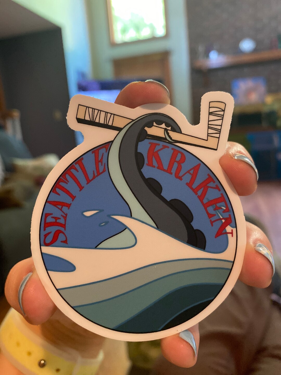 Seattle Kraken Sticker Etsy