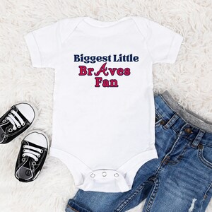 Atlanta Braves Infant Baby Rib Bodysuit | Girl Boy Bodysuit | Newborn - 6 - 12 Months | ATL Baseball Fan