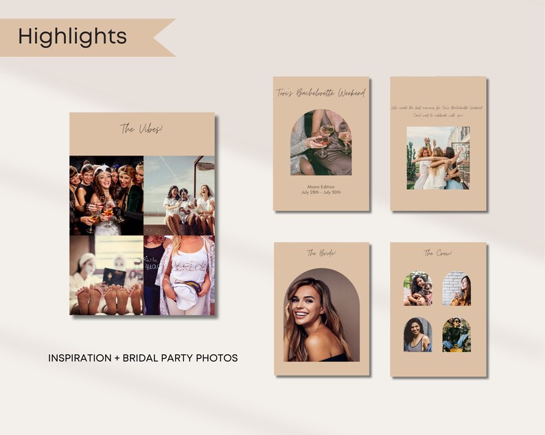 Editable Printable Tan Desert Bachelorette Weekend, Itinerary Template ...