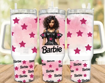 Black Girl Brown Girl 40 oz tumbler with handle and straw FAST SHIPPING