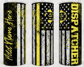 911 Dispatch Tumbler with Optional Personalization 20 ounce