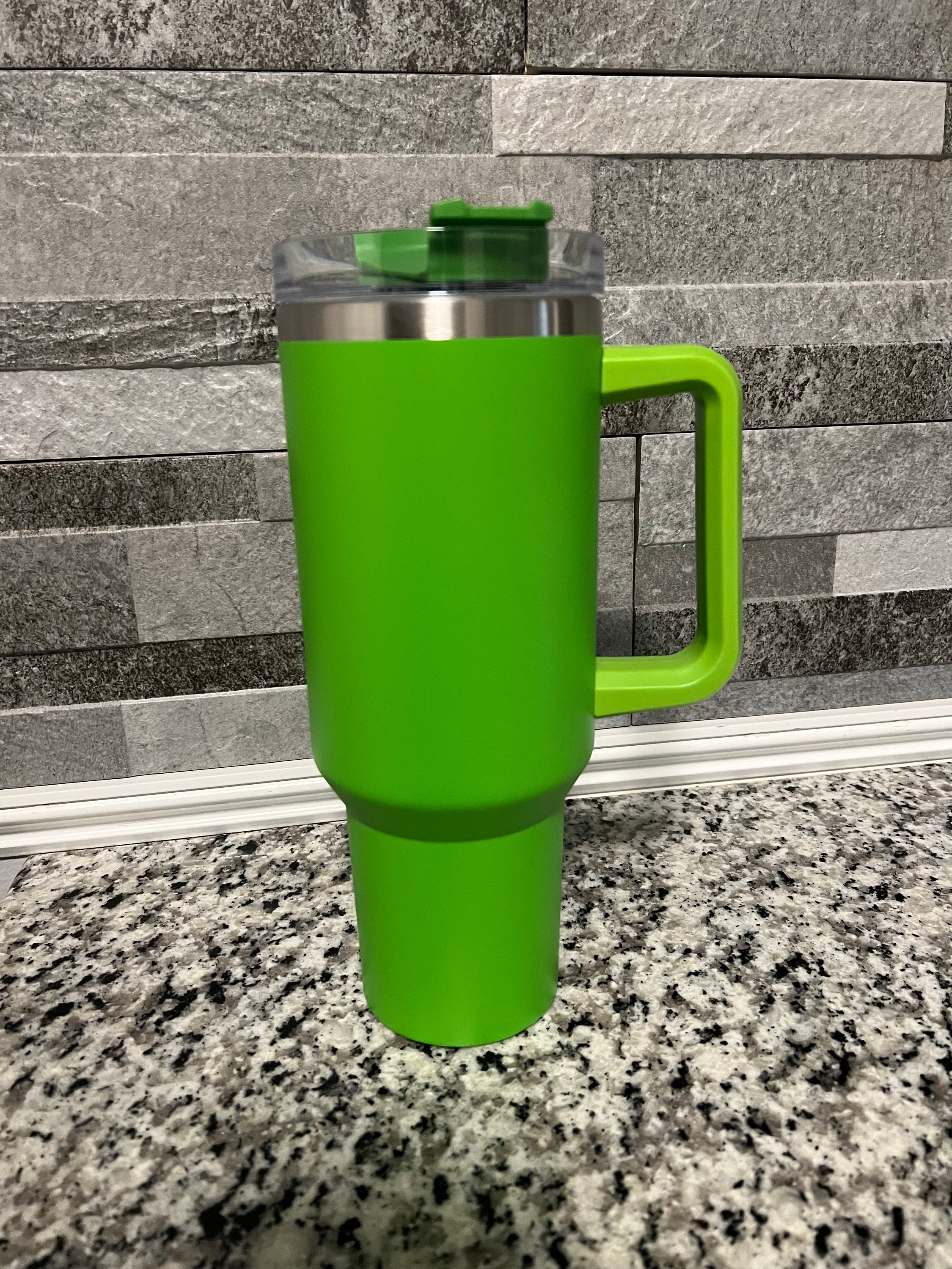 Kelly Green 40oz Tumbler With Handle Sleeve