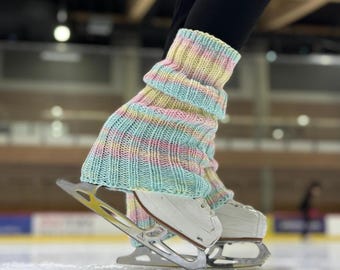 Geyoga 4 Pairs Wome Winter Fleece Lined Leg Warmers Knit Warm Long Leg