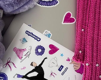 Planche de stickers patinage artistique I Patinage artistique