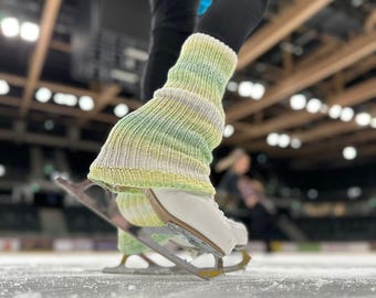 Tie Dye Figure Skating Leg Warmers: Bootcut Stretch Dance Warmers