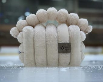 Apricot Faux Fur Vanity Bag: Figure Skating, Ballet, Gymnastics
