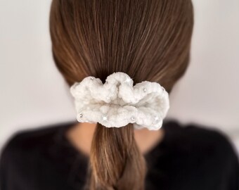 Crochet scrunchie⎥crochet hair tie⎥hair accessories