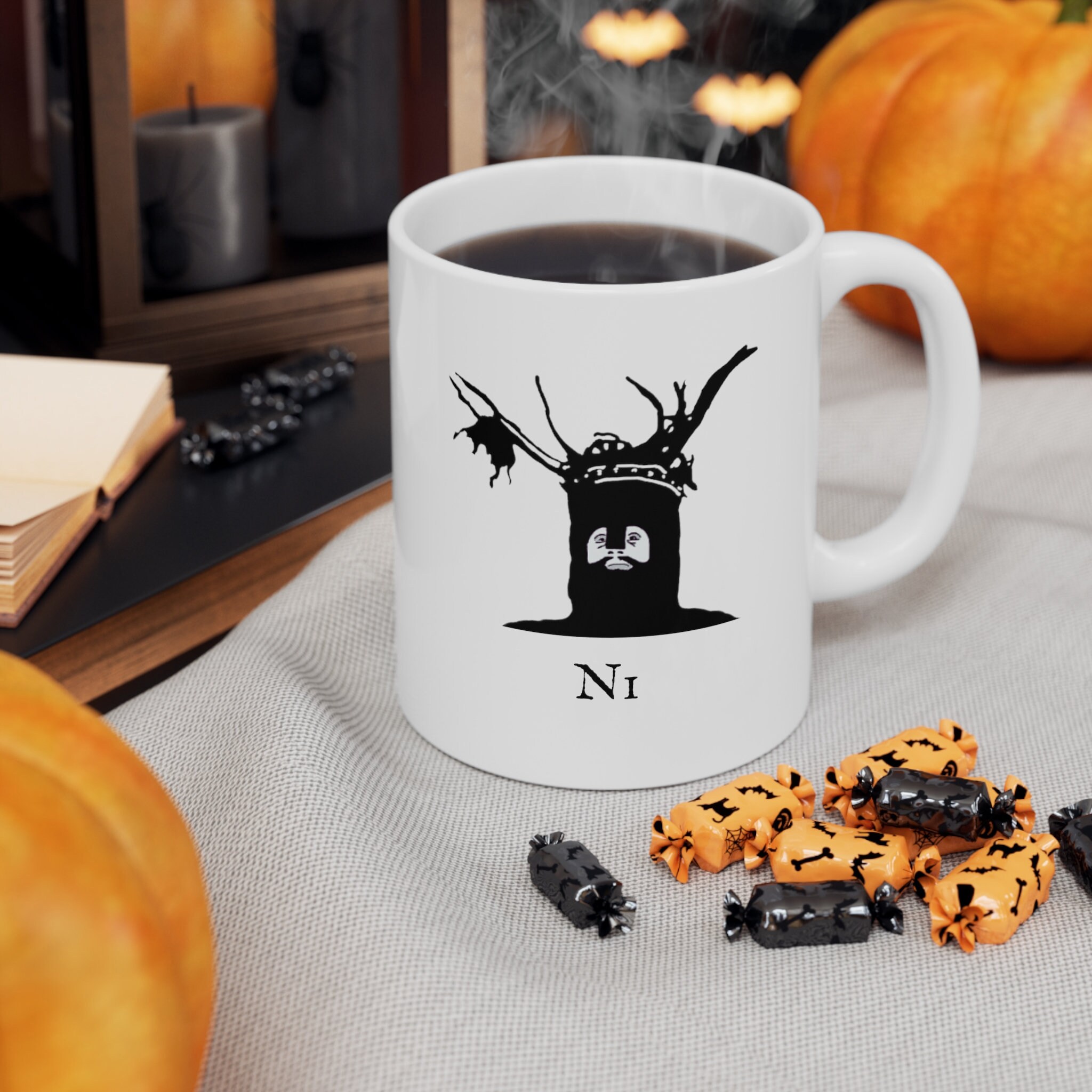 The Knights Who Say Ni, Monty Python Mug, The Holy Grail, Free Shipping on this item