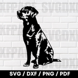 Labrador SVG PNG DXF, Labrador Svg, Labrador Silhouette, Dog Clipart, Dog Silhouette, Cnc For Plasma Laser, Dog Cut File, Laser Cnc File