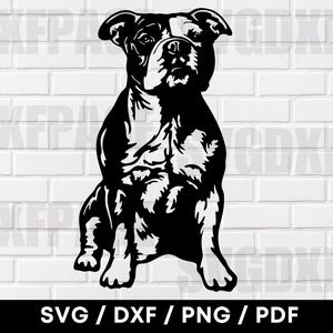 Pitbull Dog SVG PNG DXF, Pitbull Svg, Pitbull Silhouette, Pitbull Clipart, Dog Silhouette, Cnc For Plasma Laser, Dog Cut File, Cnc File