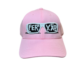 Ferxxo cap, embroidered 3D logo, concert, embroidered cap, pink cap, ferxxo sunglasses cap,Gorra de Feid,Estilo Musical, Estilo Urbano.