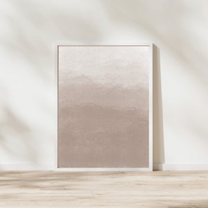 Landscape Boho Art, Mountain Abstract Print Art, Modern Neutral Art Print, Boho Digital Art, Wall Art, Mid Century Abstract Art