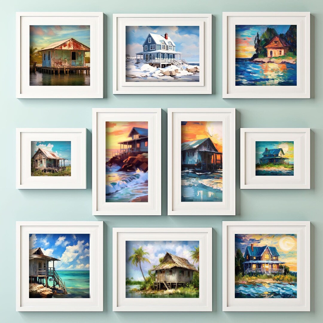 Bundle Beach House Wall Art Bundles Art Print Beach Wall Art Etsy