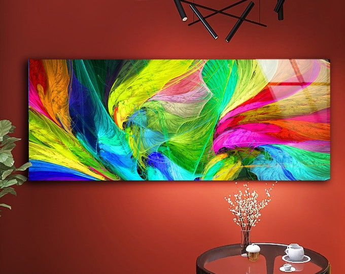 Tempered Glass Wall Art-Panoramic Wall Art-Wall Decor--Glass Printing-Extra Large Wall Art-Wall Hangings–Mega Size Panoramic Print- color