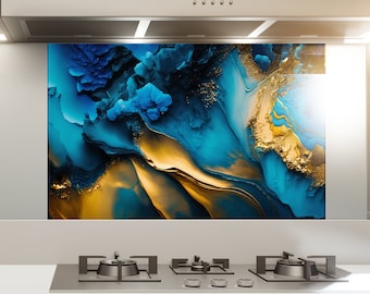 Tempered Glass Backsplash Design-Cooker Wall Backsplash Panel-Glass Splashback For Kitchen Panel Design