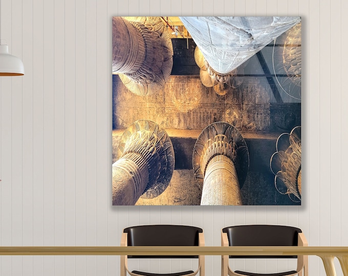 Glass Wall Art -Oversized office Wall Decor-Abstract Art-Fractal And Cool Wall Hanging- Extra Large Wall Art -