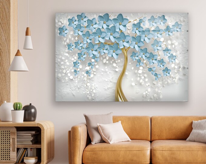 Glass Wall Art -Oversized office Wall Decor-Abstract Art-Fractal And Cool Wall Hanging- Extra Large Wall Art - Flowers