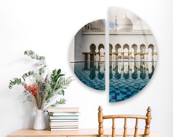 Tempered Glass Wall Art-Panoramic Wall Art-Glass Printing-Extra Large Wall Art-Wall Hangings–Mega Size Panoramic Print-  Gifts - Blue