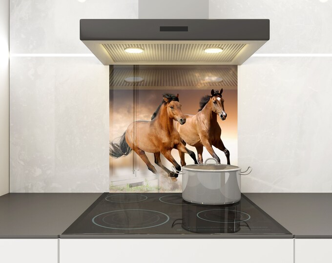 Kitchen Glass Splashback-Tempered Glass Backsplash Tile Kitchen Backsplash Tiles-Cooker Panel Waterproof-Modern Kitchen Wall Decor