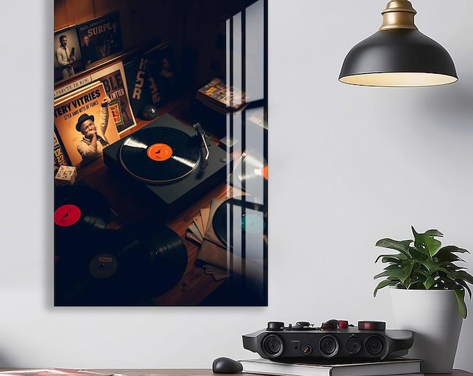 Tempered Glass Wall Art -Record Wall Art-Wall Decor--Glass Printing-Extra Large Wall Art-Wall Hangings–Mega Size Record Print-