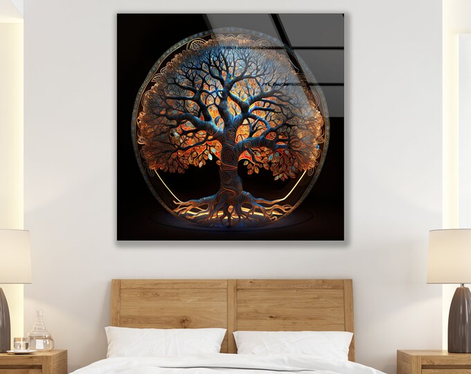 Tempered Glass Wall Art-Mega Size Glass Wall Decor-Office Wall Decor-Glass Wall Printing-World Wall Art-World Space Wall Art-Galaxy Wall Art