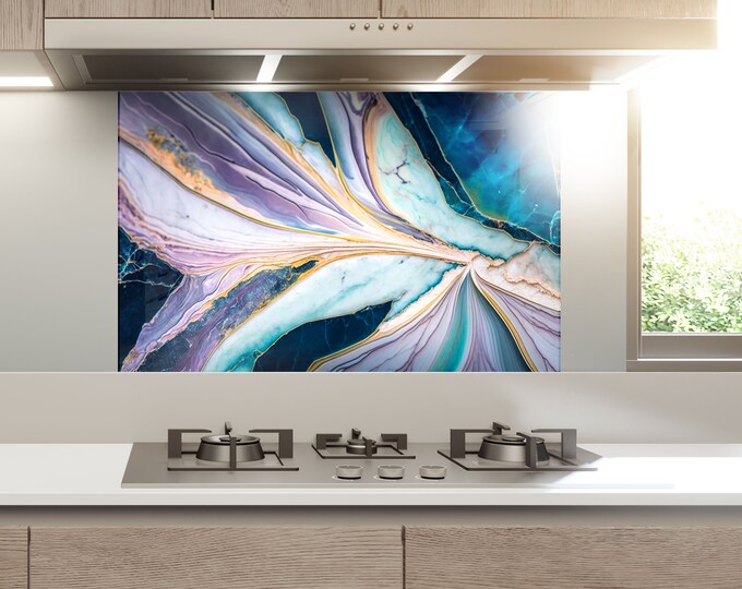 Tempered Glass Wine Backsplash Design-Cooker Wall Backsplash Panel-Glass Splashback For Kitchen Panel Design-Wine and Fruits Splashback