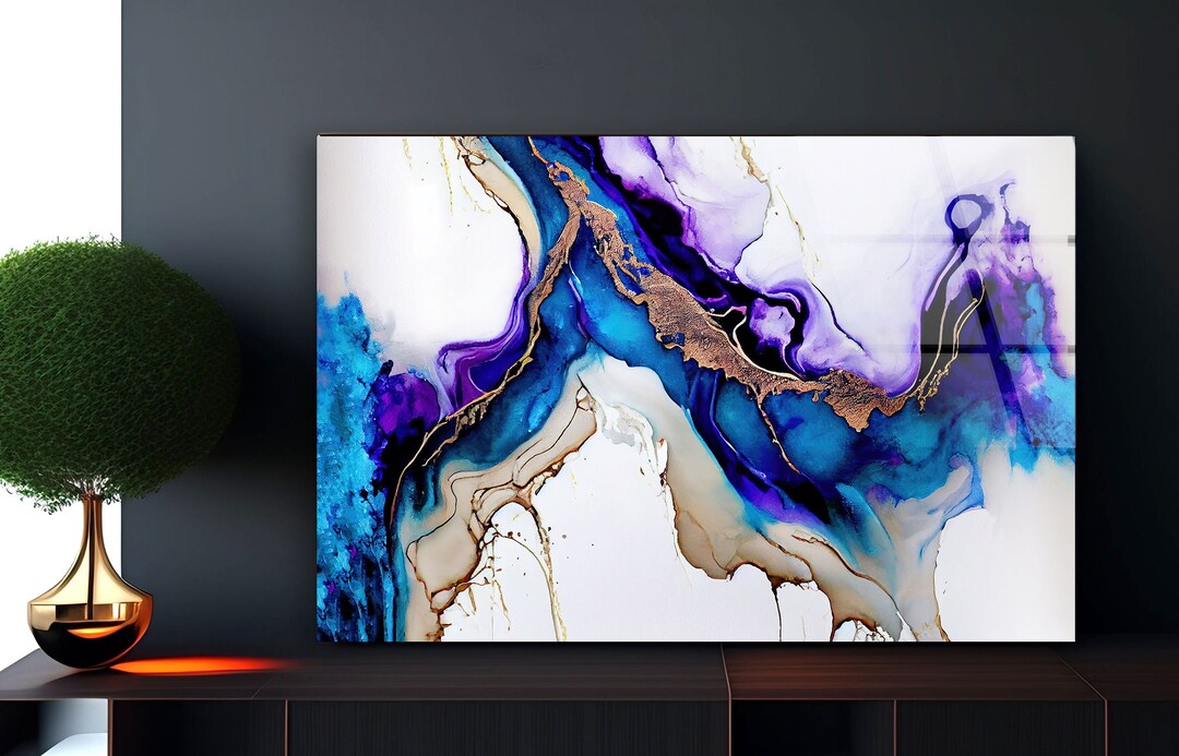 Tempered Glass Wall Artlarge Wall Decor Living Room Window Glass Wall