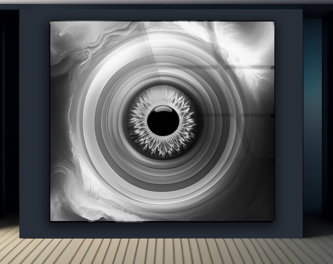 Tempered Glass Wall Art-Eye Wall Art -Eye Wall Decor-Glass Printing -Large Wall Art-Wall Hangings-Eye Window Decor
