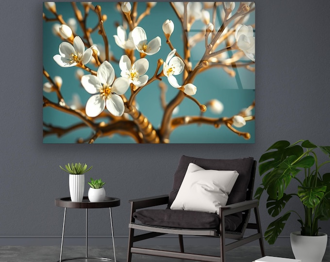 Tempered Glass Wall Art-Stained Wall Art -Life of Tree Wall Decor-Glass Printing -Large Wall Art-Wall Hangings-Stained Window Decor