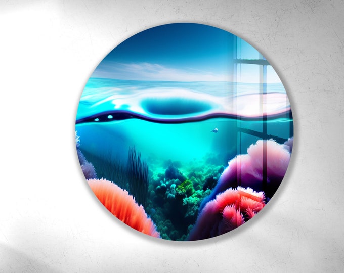 Tempered Glass Wall Art-Wall Decor--Glass Printing-Large Wall Art-Wall Hangings-Lake View Nature Landscape Wall Art Gift for her