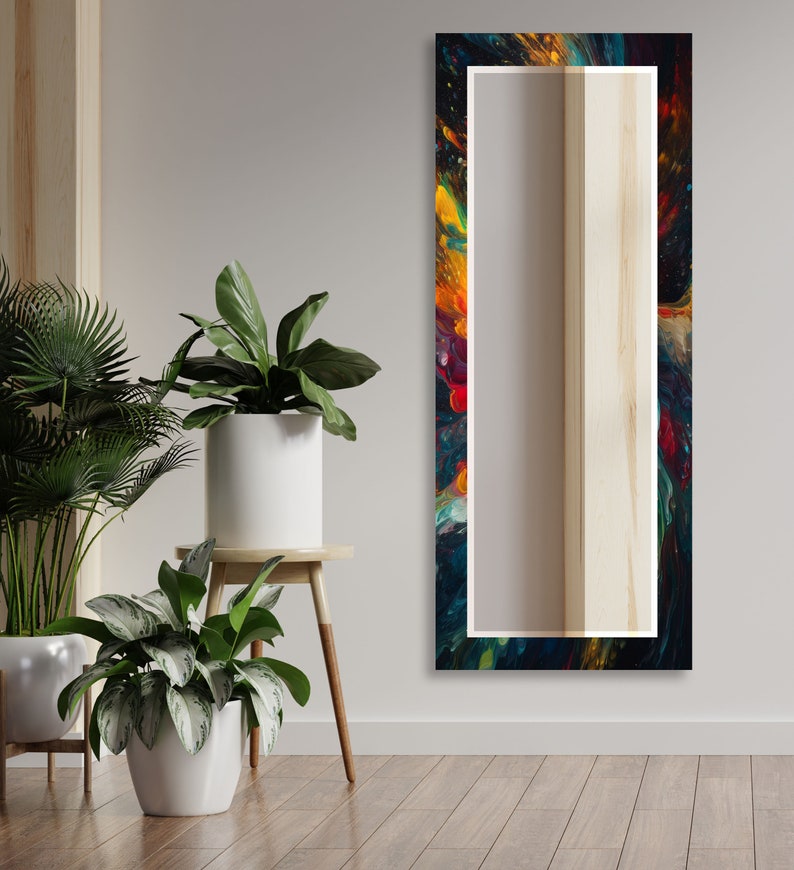 Tempered Glass Mirror Large Wall Mirror Aesthetic Mirror Etsy