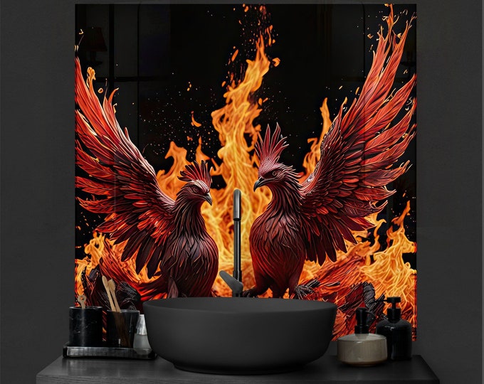 Tempered Glass Backsplash-Life of Tree Backsplash Tiles-Metal Backsplash-Tree of life Splashback Stove Back Cover-Backsplash Behind Stove