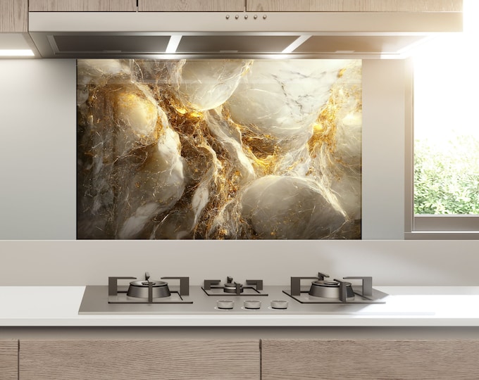 Backsplash Tile- Color Tempered Glass Wall Protection-Kitchen Backsplash-Splashback Kitchen Decoration-Bathroom Backsplash Stained Wall Art
