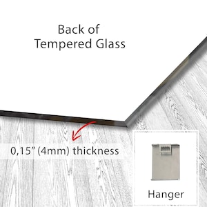 Abstract Circle Glass Wall Art – 4 mm Tempered Glass Panel in Various Sizes for Modern Home Décor image 9