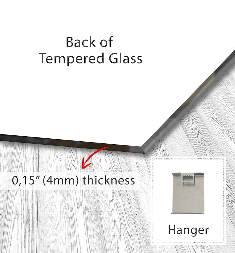 Abstract Circle Glass Wall Art – 4 mm Tempered Glass Panel in Various Sizes for Modern Home Décor image 9