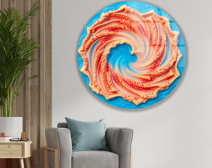 Tempered Glass Wall Art-Sea Wall Art -Sea Wall Decor-Glass Printing -Large Wall Art-Wall Hangings-