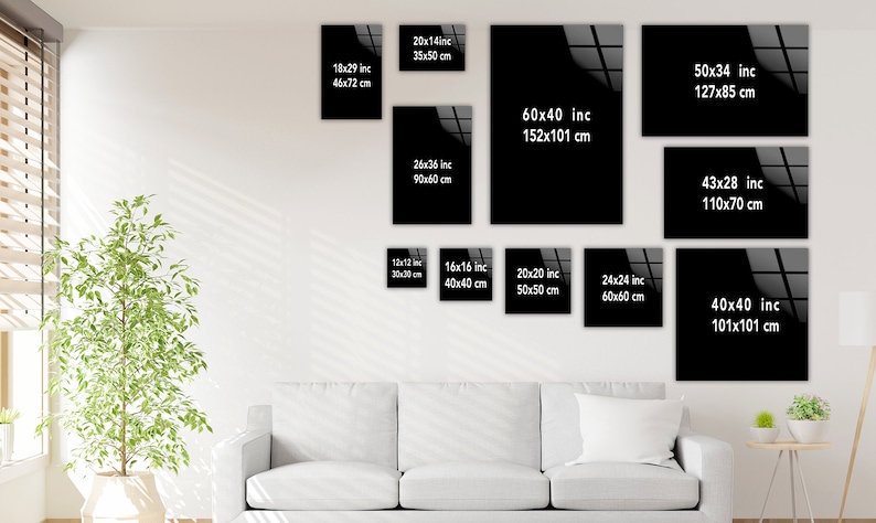 Abstract Circle Glass Wall Art – 4 mm Tempered Glass Panel in Various Sizes for Modern Home Décor image 10