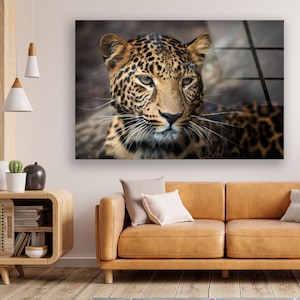 Tempered Glass Wall Art-Animal Wall Art -Lion Wall Decor-Glass Printing -Large Wall Art-Wall Hangings-Animal Window Decor