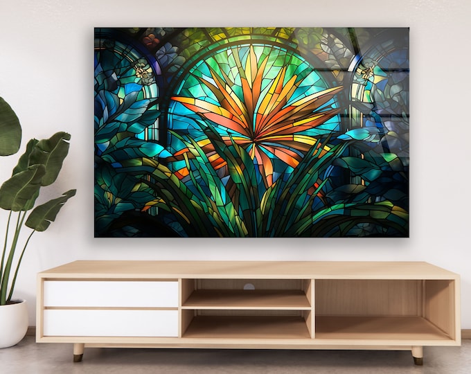 Tempered Glass Wall Art-Round Wall Art Gift-Circle Wall Art-Tempered Glass Art-Glass Wall Decor-Glass Printing-Modern Wall Decor