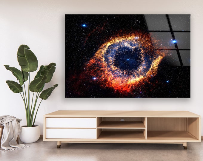 Tempered Glass Wall Art-Wall Decor--Glass Printing-Large Wall Art-Wall Hangings-Galaxy Wall Art-Space Wall Art-Meteorite Wall Art