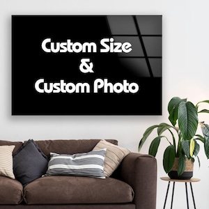 Custom Glass Wall Art Panel – Personalized Photo Print, Tailor-Made Acrylic Artwork, Custom Size Gift for Home, Office or Special Memories