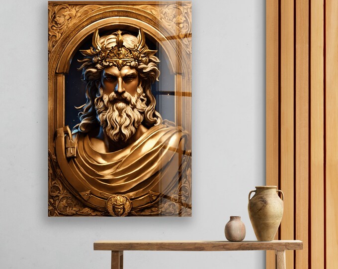 Tempered Glass Wall Art-Home Decor mythology Wall Decor-Glass Printing-mythology Wall Art-Wall Hangings-Botanical Wall Art Gifts for Her