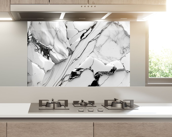 Backsplash Tile- Color Tempered Glass Wall Protection-Kitchen Backsplash-Splashback Kitchen Decoration-Bathroom Backsplash Stained Wall Art