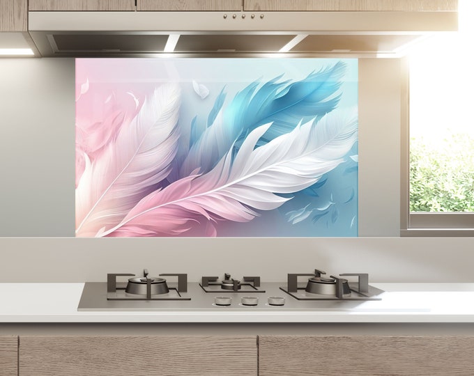 Backsplash Tile-Solid Tempered Glass Wall Protection-Kitchen Backsplash-Wood Splashback Kitchen Decoration-Bathroom Backsplash