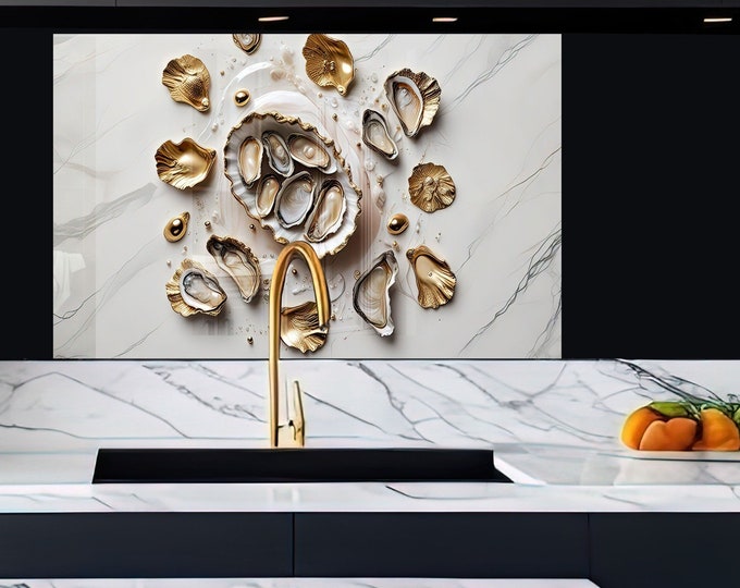 Tempered Glass Backsplash Tile-Kitchen Backsplash Tiles-Stove Backsplash for Kitchen Splashback for Stove Back Cover-Stained Glass Tile