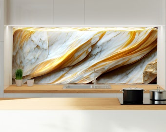 Backsplash Tile- Color Tempered Glass Wall Protection-Kitchen Backsplash-Splashback Kitchen Decoration-Bathroom Backsplash Stained Wall Art