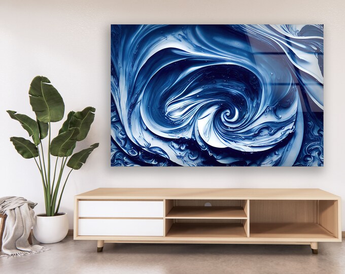 Glass Wall Art-Oversize office Wall Decor-Fractal Wall Hanging-Extra Large Wall Art-Butterfly Animal Wall Art-Mothers Day