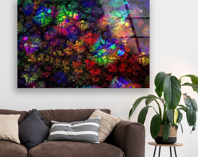 Tempered Glass Wall Art-Wall Art-Wall Decor--Glass Printing-Large Wall Art-Wall Hangings- Color Abstract