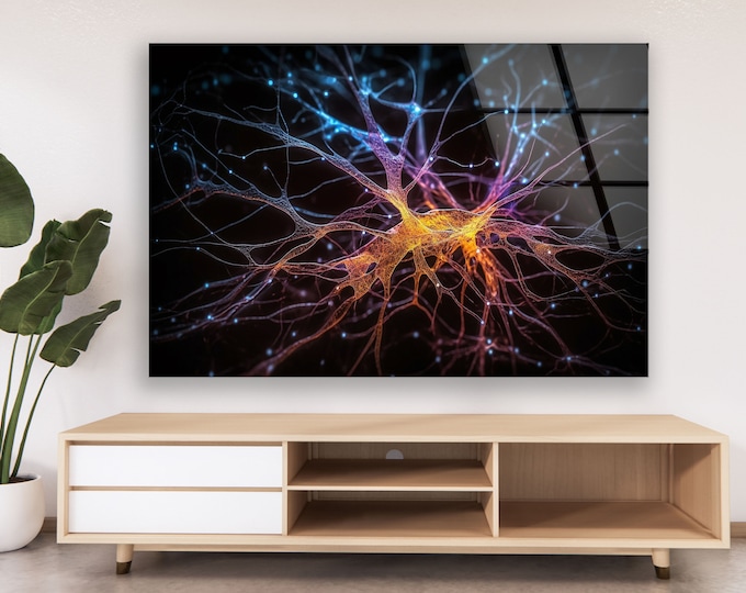 Tempered Glass Framed Wall Art--Abstract Wall Decor-Wall Hanging-Large Wall Art-Glass Printing-Glass Wall Art-Digital Fractal Art